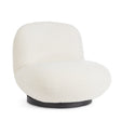 Drehsessel Margot Weiß Bouclé - ZEN ZONE Furniture