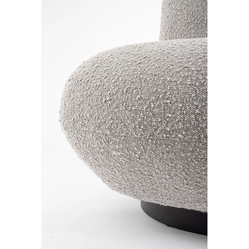 Drehsessel Margot Grau Bouclé - ZEN ZONE Furniture