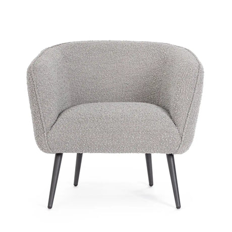 Sessel Avril Grau Bouclé - ZEN ZONE Furniture