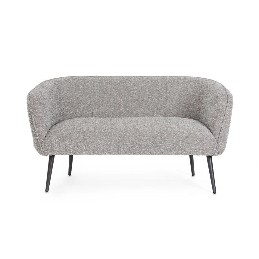 Sofa 2-Sitzer Avril Grau Bouclé - ZEN ZONE Furniture
