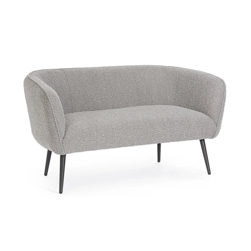 Sofa 2-Sitzer Avril Grau Bouclé - ZEN ZONE Furniture
