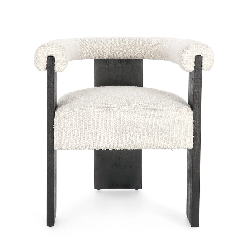 Essstuhl mit Armlehne Agape Schwarz/Nat - ZEN ZONE Furniture