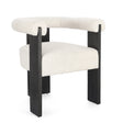 Essstuhl mit Armlehne Agape Schwarz/Nat - ZEN ZONE Furniture