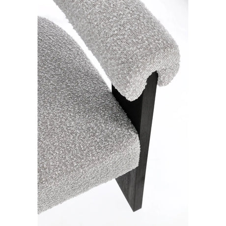 Essstuhl mit Armlehne Agape Schwarz/Grau - ZEN ZONE Furniture