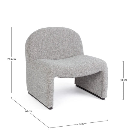 Sessel Bassilla Grau - ZEN ZONE Furniture