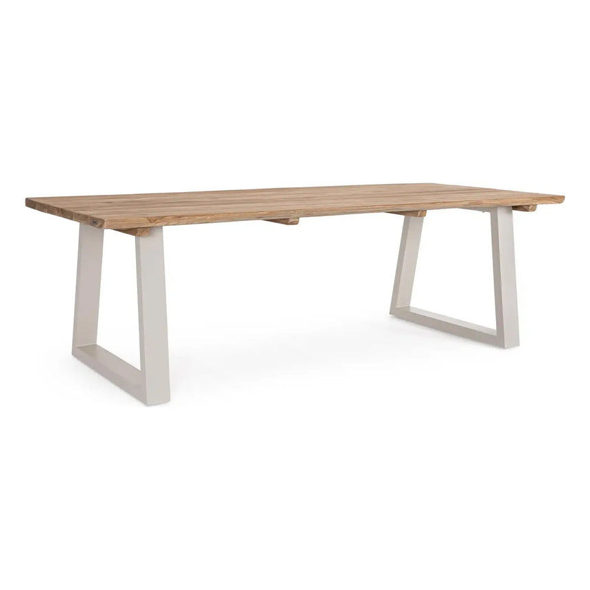 Outdoor Tisch Legend aus Aluminium und Teakholz 240x100 - ZEN ZONE Furniture