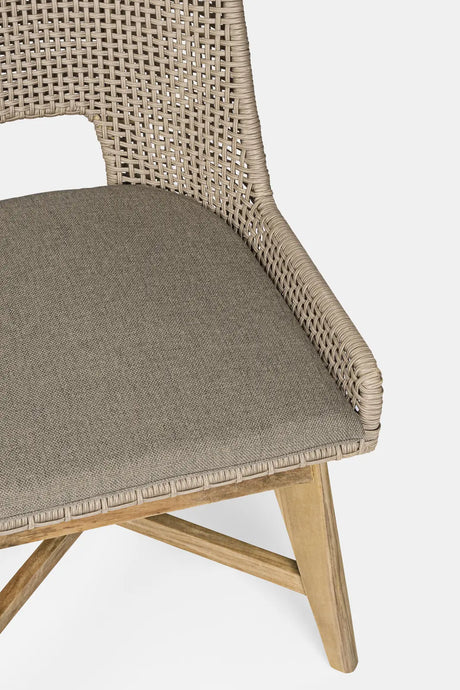 Gartenstuhl mit Kissen Hesperia Taupe - ZEN ZONE Furniture