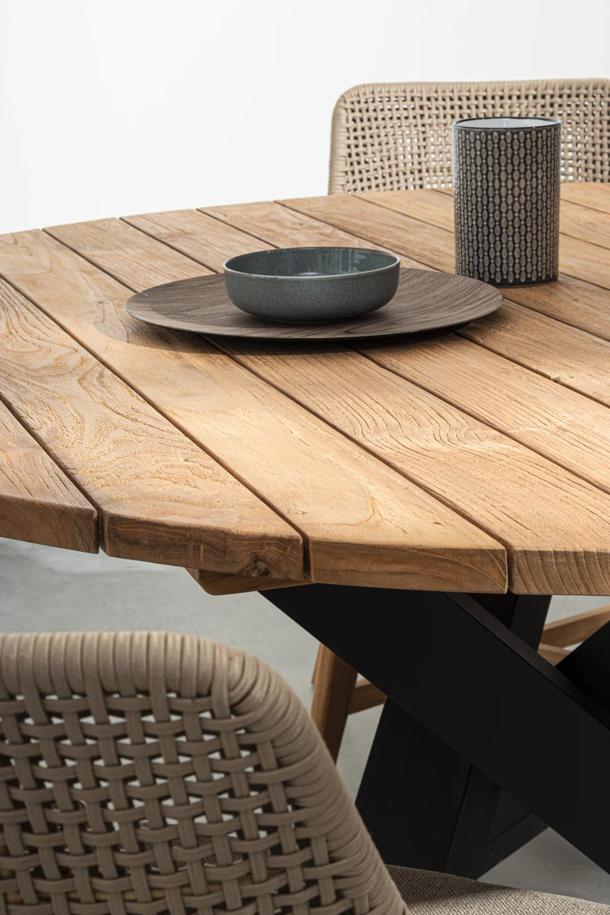 Gartenstuhl mit Kissen Hesperia Taupe - ZEN ZONE Furniture