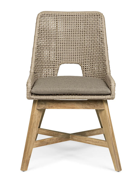 Gartenstuhl mit Kissen Hesperia Taupe - ZEN ZONE Furniture