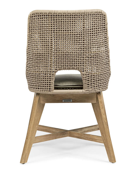 Gartenstuhl mit Kissen Hesperia Taupe - ZEN ZONE Furniture