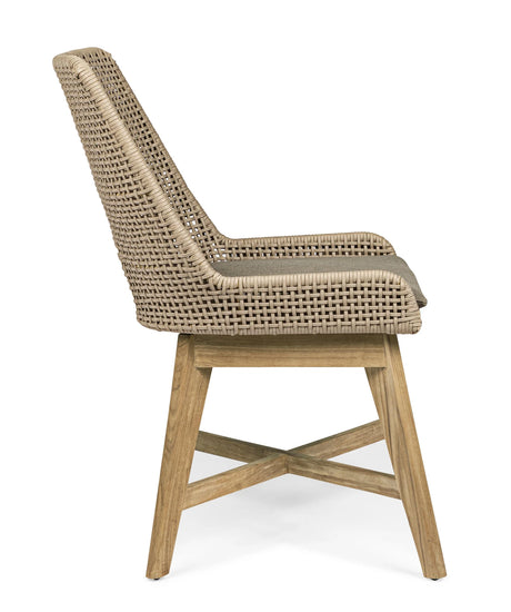 Gartenstuhl mit Kissen Hesperia Taupe - ZEN ZONE Furniture