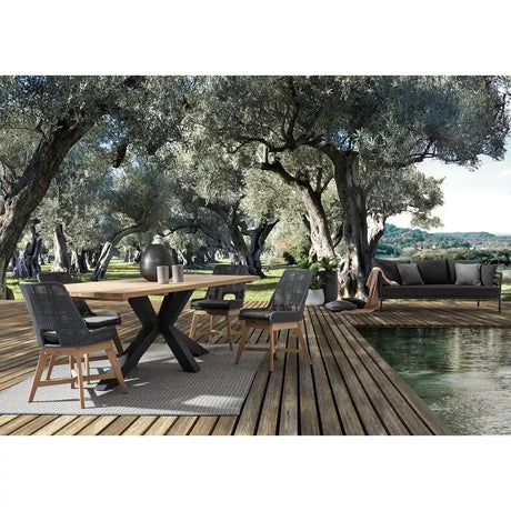 Gartenstuhl mit Kissen Hesperia Slate - ZEN ZONE Furniture