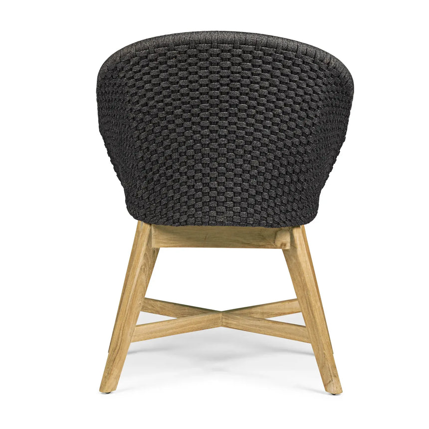 Gartenstuhl mit Armlehne und Kissen Coachella Anthrazit - ZEN ZONE Furniture