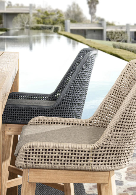 Outdoor Barhocker Hesperia mit Kissen Taupe - ZEN ZONE Furniture