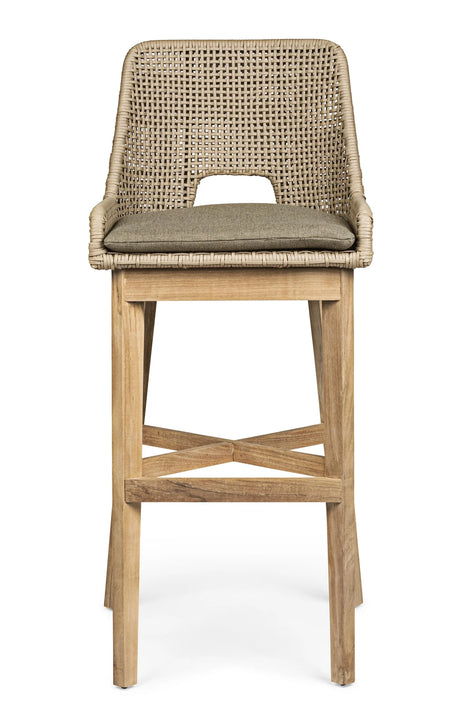 Outdoor Barhocker Hesperia mit Kissen Taupe - ZEN ZONE Furniture