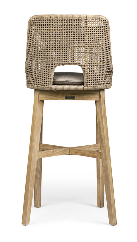 Outdoor Barhocker Hesperia mit Kissen Taupe - ZEN ZONE Furniture