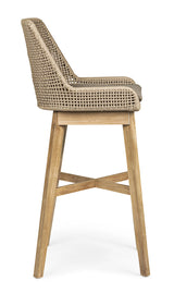 Outdoor Barhocker Hesperia mit Kissen Taupe - ZEN ZONE Furniture