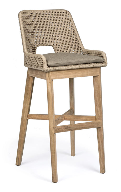 Outdoor Barhocker Hesperia mit Kissen Taupe - ZEN ZONE Furniture