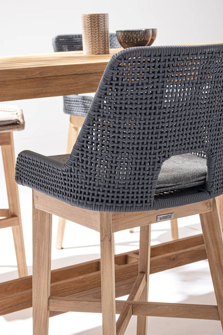 Outdoor Barhocker Hesperia mit Kissen Slate - ZEN ZONE Furniture