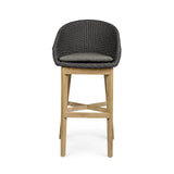 Outdoor Barhocker Coachella mit Kissen Anthrazit - ZEN ZONE Furniture