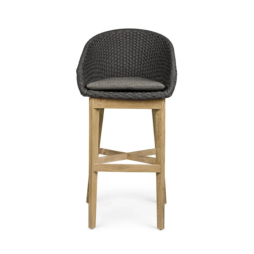 Outdoor Barhocker Coachella mit Kissen Anthrazit - ZEN ZONE Furniture