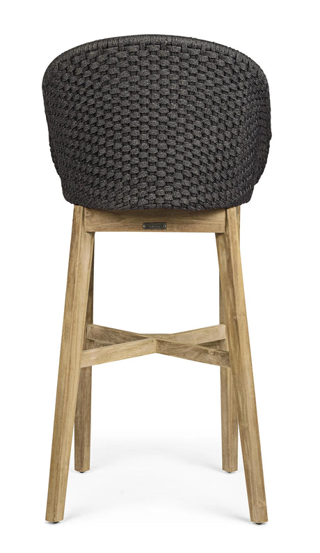 Outdoor Barhocker Coachella mit Kissen Anthrazit - ZEN ZONE Furniture