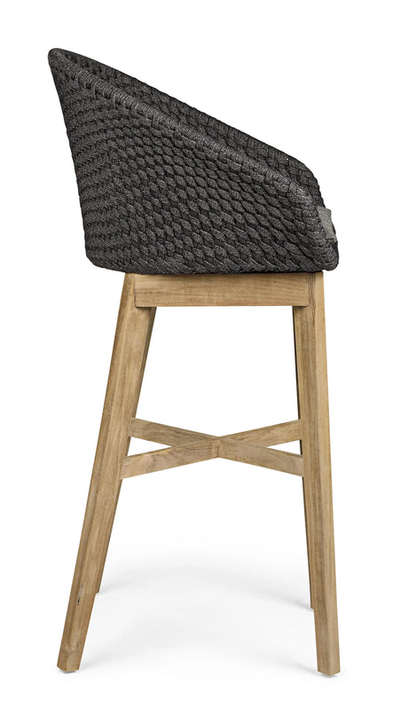 Outdoor Barhocker Coachella mit Kissen Anthrazit - ZEN ZONE Furniture