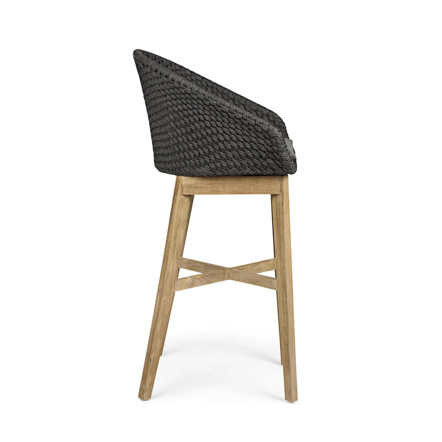 Outdoor Barhocker Coachella mit Kissen Anthrazit - ZEN ZONE Furniture