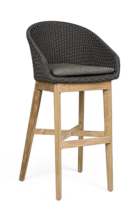 Outdoor Barhocker Coachella mit Kissen Anthrazit - ZEN ZONE Furniture