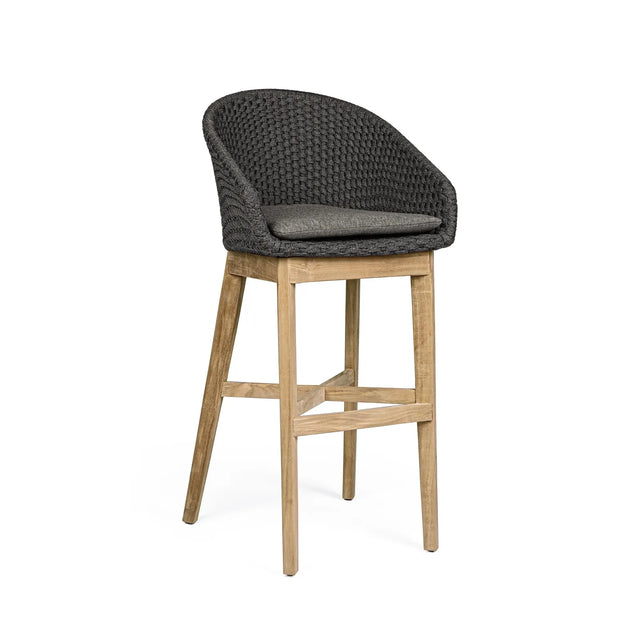 Outdoor Barhocker Coachella mit Kissen Anthrazit - ZEN ZONE Furniture