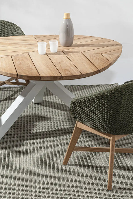 Gartentisch 160 Weiß RT01 Palmdale - ZEN ZONE Furniture