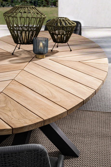 Gartentisch oval 240x110 Carbon RT02 Palmdale - ZEN ZONE Furniture