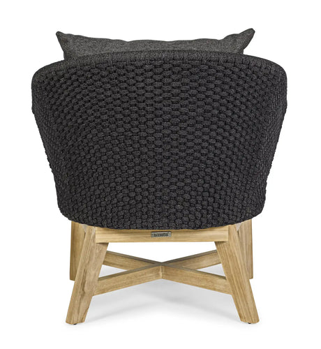 Outdoor Sessel Coachella mit Kissen Anthrazit - ZEN ZONE Furniture