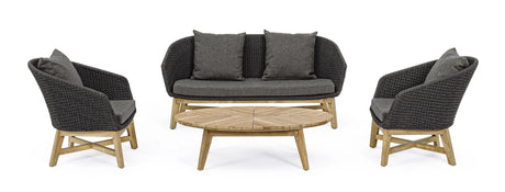 Outdoor Sessel Coachella mit Kissen Anthrazit - ZEN ZONE Furniture