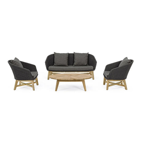 Garten-Sofa 2-Sitzer Coachella Anthrazit - ZEN ZONE Furniture
