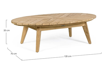 Garten Couchtisch oval 120x70 Coachella - ZEN ZONE Furniture