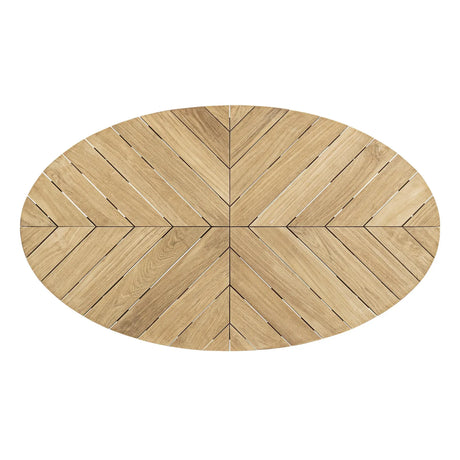 Garten Couchtisch oval 120x70 Coachella - ZEN ZONE Furniture