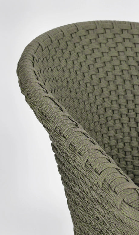 Gartenstuhl mit Armlehne und Kissen Coachella Grün - ZEN ZONE Furniture