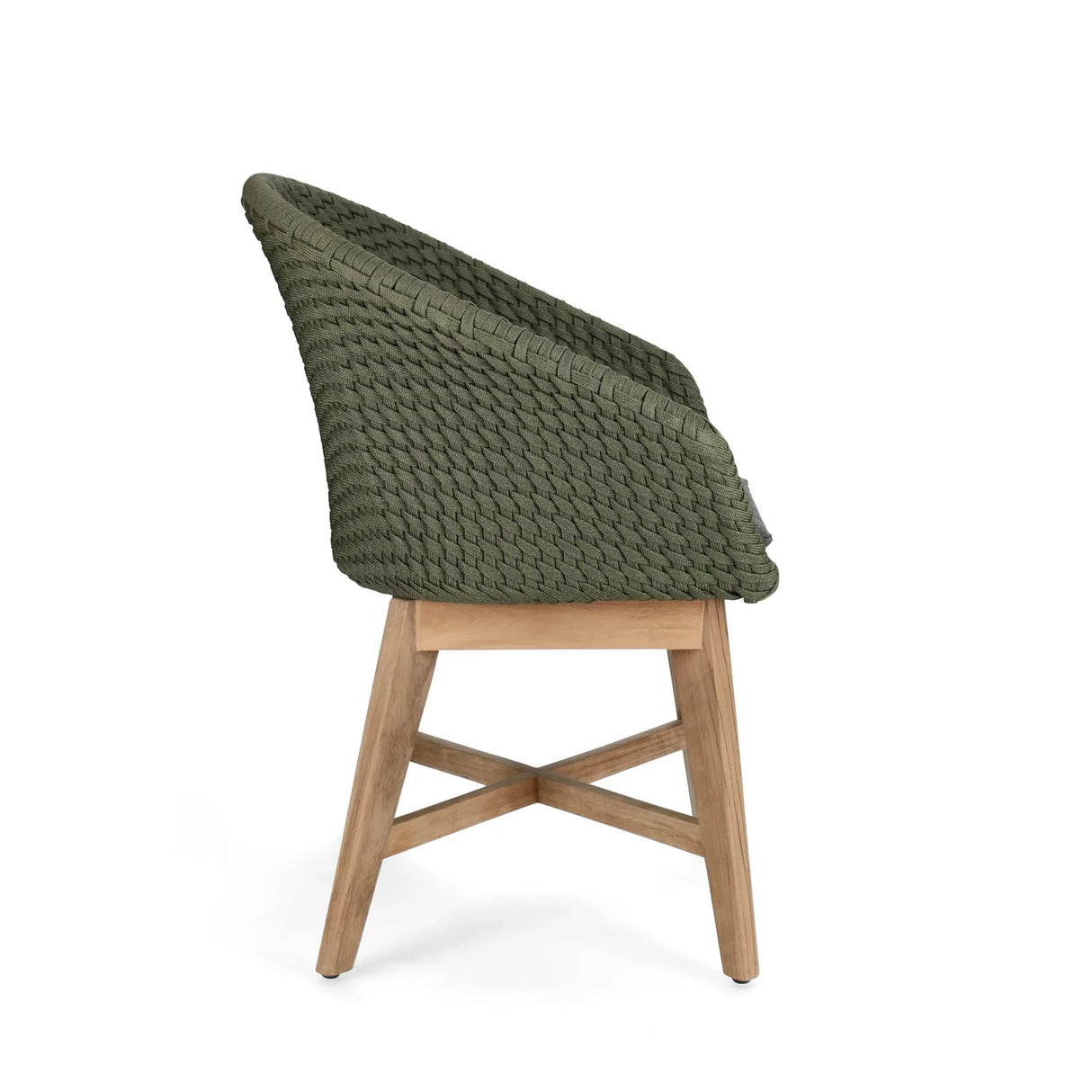 Gartenstuhl mit Armlehne und Kissen Coachella Grün - ZEN ZONE Furniture