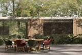 Gartenstuhl mit Armlehne und Kissen Coachella Scarlet - ZEN ZONE Furniture