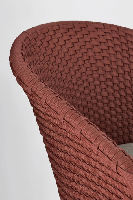 Gartenstuhl mit Armlehne und Kissen Coachella Scarlet - ZEN ZONE Furniture