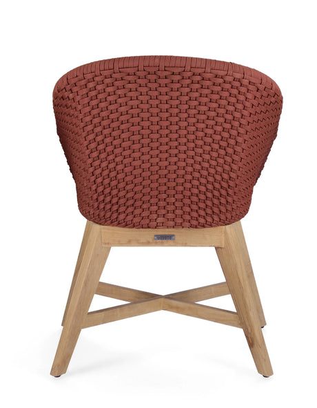 Gartenstuhl mit Armlehne und Kissen Coachella Scarlet - ZEN ZONE Furniture