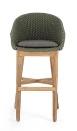 Outdoor Barhocker mit Kissen Coachella Grün - ZEN ZONE Furniture