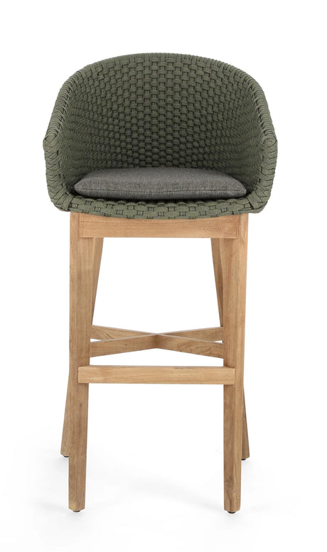 Outdoor Barhocker mit Kissen Coachella Grün - ZEN ZONE Furniture