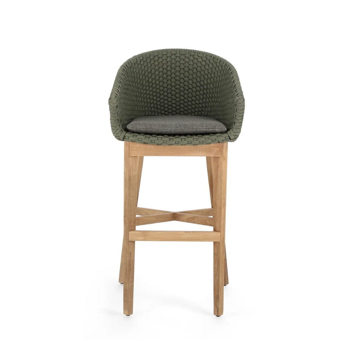 Outdoor Barhocker mit Kissen Coachella Grün - ZEN ZONE Furniture