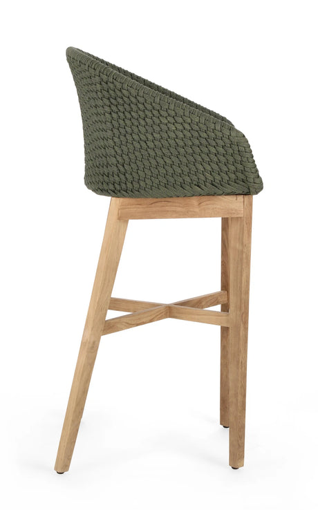 Outdoor Barhocker mit Kissen Coachella Grün - ZEN ZONE Furniture