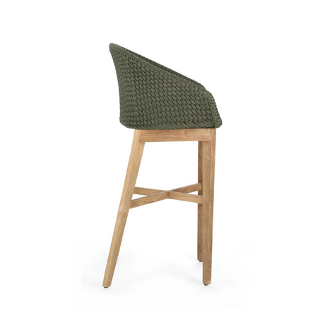 Outdoor Barhocker mit Kissen Coachella Grün - ZEN ZONE Furniture