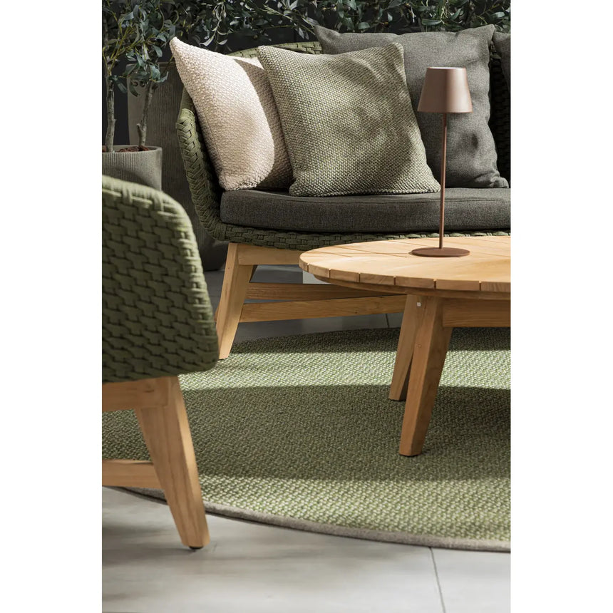 Garten-Sofa 2-Sitzer mit Kissen Coachella Grün - ZEN ZONE Furniture