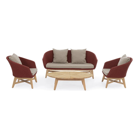 Coachella Sessel Scharlachrot mit Kissen - ZEN ZONE Furniture