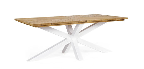 Gartentisch rechteckig 200x100 Weiß RT01 Palmdale - ZEN ZONE Furniture